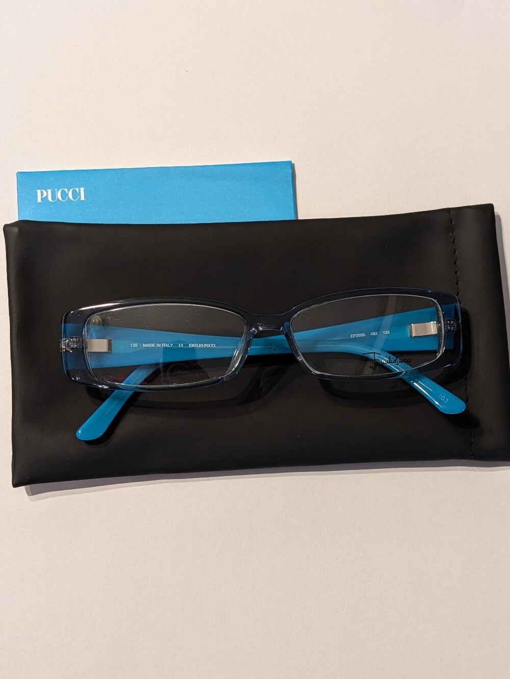Emilio Pucci Eyeglasses EP2655 Light Blue New - Picture 8 of 8